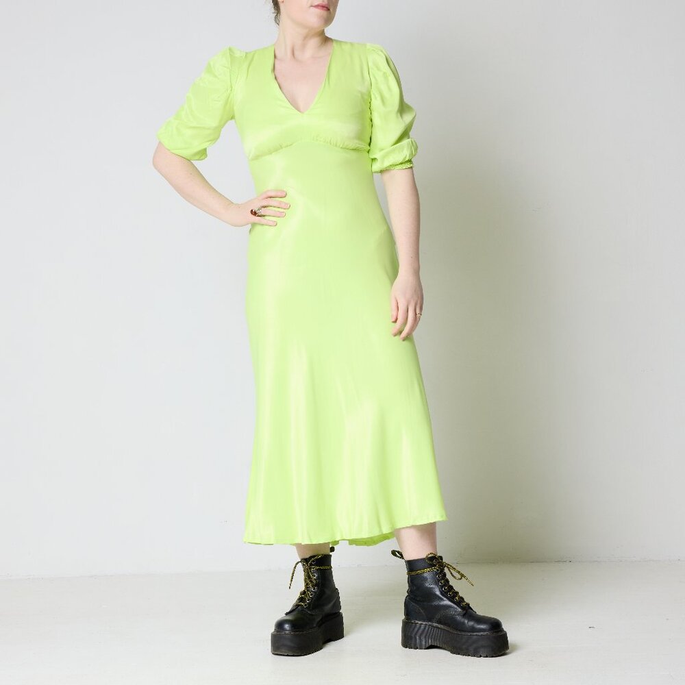 Acid Yellow Tea Dress